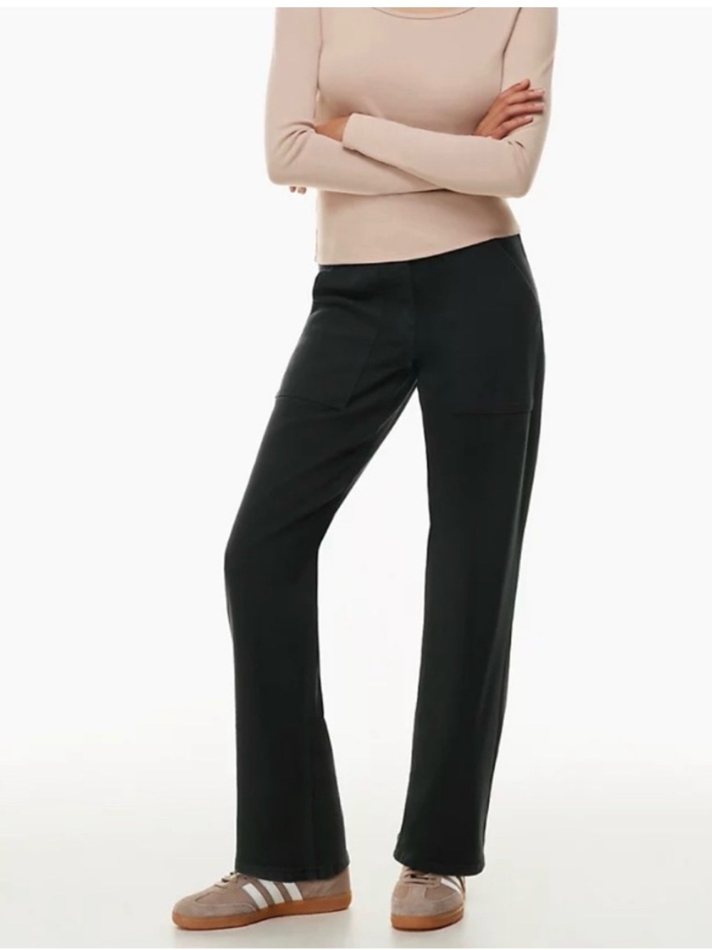 Wilfred Wide-Leg Pants in Black